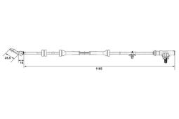 Sensor, wheel speed BOSCH 0 265 007 537