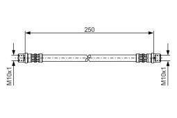 Brake Hose BOSCH 1 987 476 309