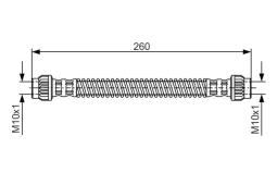 Brake Hose BOSCH 1 987 476 869