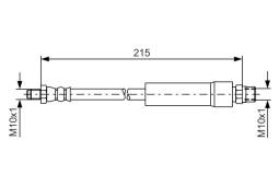 Brake Hose BOSCH 1 987 476 142