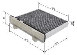 Filter, cabin air BOSCH 1987432498