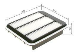 Air Filter BOSCH F 026 400 208