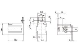 Relay Socket BOSCH 3 334 485 045