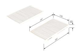 Filter, cabin air BOSCH 1 987 432 278