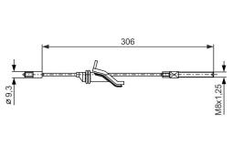 Cable Pull, parking brake BOSCH 1 987 482 369