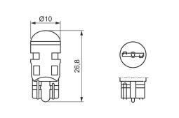 Bulb, clearance/end outline marker light