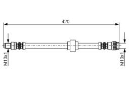 Brake Hose BOSCH 1 987 476 704