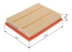 Air Filter BOSCH F 026 400 672