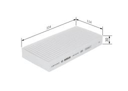 Filter, cabin air BOSCH 1987432184