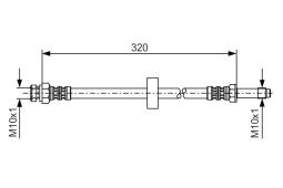 Brake Hose BOSCH 1 987 476 317