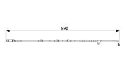 Warning Contact, brake pad wear BOSCH 1 987 473 049