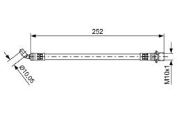 Brake Hose BOSCH 1 987 481 662