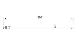 Warning Contact, brake pad wear BOSCH 1 987 473 041