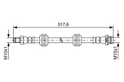 Brake Hose BOSCH 1 987 481 731