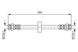 Brake Hose BOSCH 1 987 476 092