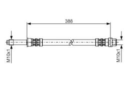 Brake Hose BOSCH 1 987 476 300