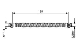 Brake Hose BOSCH 1 987 476 670