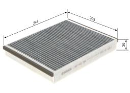 Filter, cabin air BOSCH 1987432598