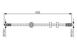 Brake Hose BOSCH 1 987 476 878