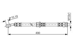 Brake Hose BOSCH 1 987 476 076