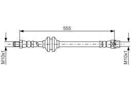 Brake Hose BOSCH 1 987 481 786