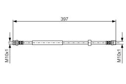 Brake Hose BOSCH 1 987 476 714