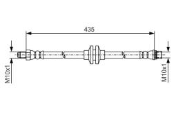 Brake Hose BOSCH 1 987 481 A07