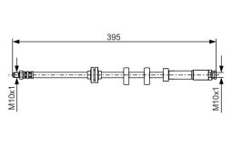 Brake Hose BOSCH 1 987 476 635