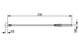 Cable Pull, parking brake BOSCH 1 987 482 273