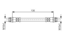 Brake Hose BOSCH 1 987 481 B22