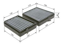 Filter, cabin air BOSCH 1987435536