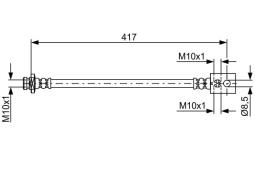 Brake Hose BOSCH 1987481834