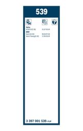 Wiper Blade BOSCH 3397001539