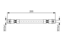 Brake Hose BOSCH 1 987 476 402