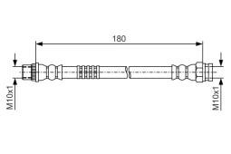 Brake Hose BOSCH 1 987 481 A44