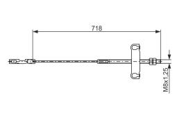 Cable Pull, parking brake BOSCH 1 987 482 876