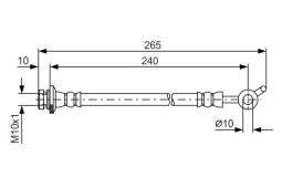 Brake Hose BOSCH 1 987 481 570