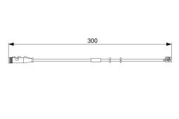 Warning Contact, brake pad wear BOSCH 1 987 473 033