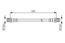 Brake Hose BOSCH 1 987 481 457