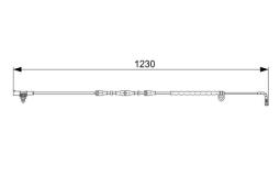 Warning Contact, brake pad wear BOSCH 1 987 473 022