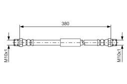 Brake Hose BOSCH 1 987 476 138