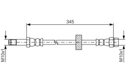 Brake Hose BOSCH 1 987 481 816