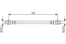 Brake Hose BOSCH 1987481784