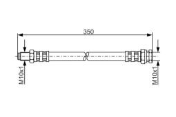 Brake Hose BOSCH 1 987 481 311