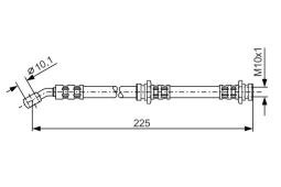 Brake Hose BOSCH 1 987 476 655