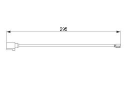 Warning Contact, brake pad wear BOSCH 1 987 474 565