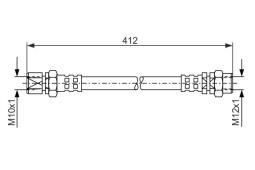 Brake Hose BOSCH 1 987 476 144