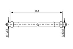 Brake Hose BOSCH 1 987 476 352