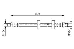 Brake Hose BOSCH 1 987 476 334