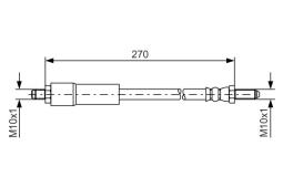 Brake Hose BOSCH 1 987 476 262